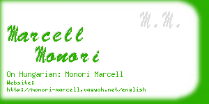 marcell monori business card